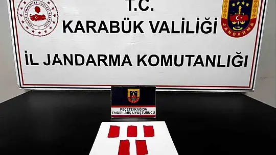 Karabük'te jandarmadan uyuşturucu operasyonu: 6 şüpheli gözaltında