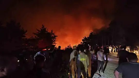Karabük'te orman yangını büyüyor
