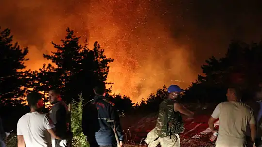 Karabük'te orman yangınına 6 saattir 116 araçla müdahale ediliyor