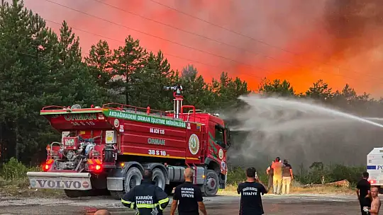 Karabük'te orman yangınına 6 saattir 116 araçla müdahale ediliyor