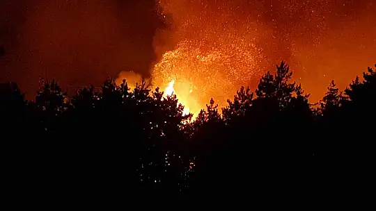 Karabük'te orman yangınına 6 saattir 116 araçla müdahale ediliyor