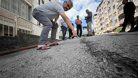 Karabük'te zarar gören istinat duvarı site sakinlerini tedirgin ediyor