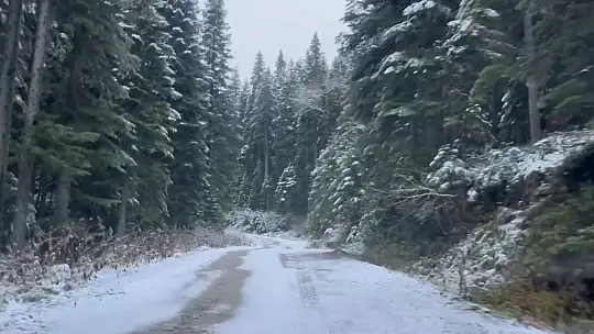 Karabük'ün yüksek kesimleri beyaza büründü