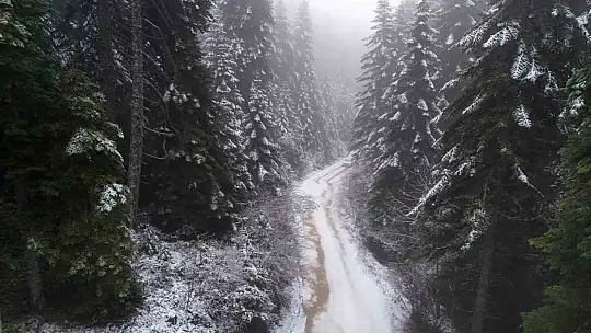 Karabük'ün yüksek kesimleri beyaza büründü