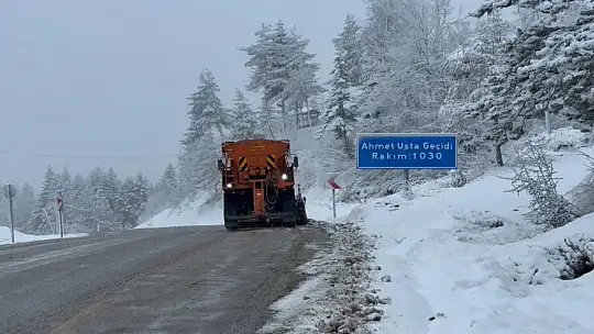 Karabük'ün yüksek kesimleri yeniden beyaza büründü