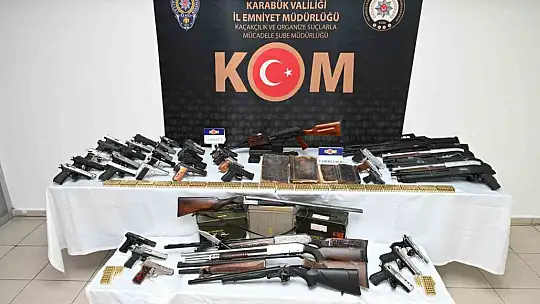 48 silah ele geçirildi