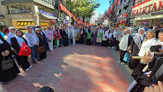 Karabüklü kadınlardan Gazze'ye destek