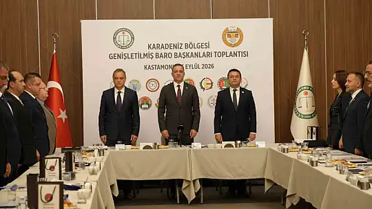 Karadeniz Bölgesi'nin baro başkanları Kastamonu'da buluştu