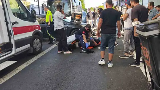 Karadeniz Ereğli'de yasak dönüş kazaya neden oldu motosiklet sürücüsü yaralandı