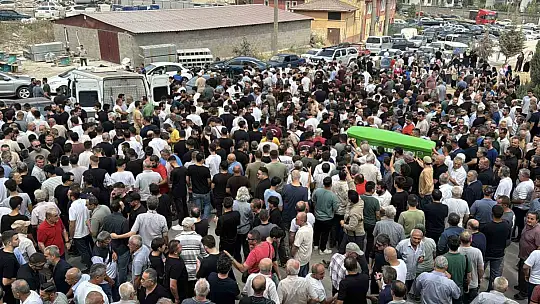 İş kazasında yaşamını yitiren Yağız'ı yüzlerce kişi uğurladı
