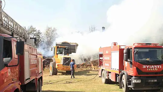 Kastamonu'da 2 ev, 1 ahır ve 1 samanlık alevlere teslim oldu