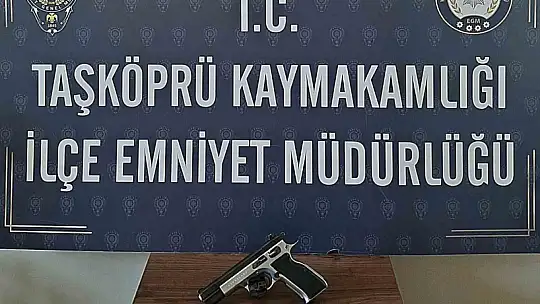 Kastamonu'da 3 adet tabanca ele geçirildi: 3 şüpheli hakkında işlem başlatıldı