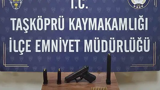 Kastamonu'da 3 adet tabanca ele geçirildi: 3 şüpheli hakkında işlem başlatıldı