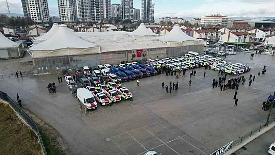 Kastamonu'da 84 araç, törenle emniyet ve jandarmaya tahsis edildi