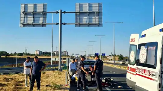 Kastamonu'da bariyerlere çarpan motosikletin sürücüsü ağır yaralandı