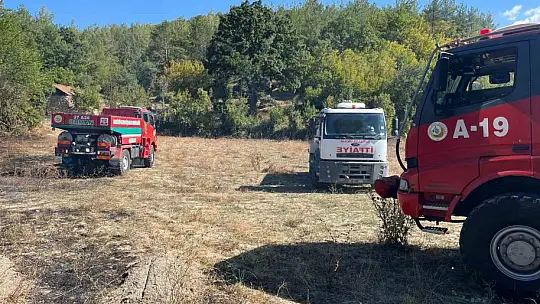 Kastamonu'da çıkan örtü yangını söndürüldü