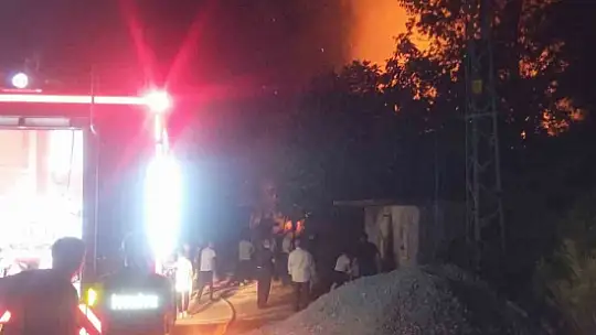 Kastamonu'da çıkan yangında ev ve samanlık küle döndü