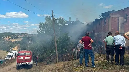 Kastamonu'da çıkan yangında ev, samanlık ve kamyon yandı