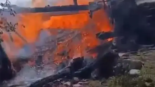 Kastamonu'da çıkan yangında samanlık küle döndü