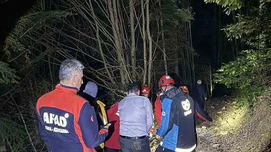 Kastamonu'da dağlık alanda uçurumdan düşen genç için ekipler seferber oldu