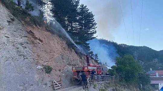 Kastamonu'da evde çıkan yangın ormana sıçradı