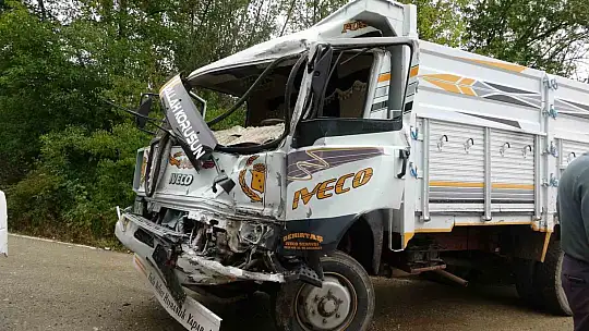 Kastamonu'da iki kamyon kafa kafaya çarpıştı: 2 yaralı