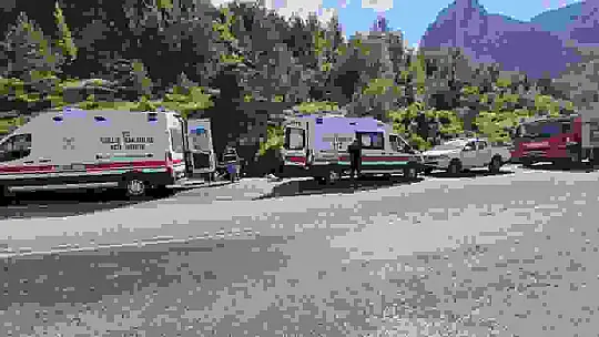 Kastamonu'da kamyon şarampole devrildi: 2 yaralı