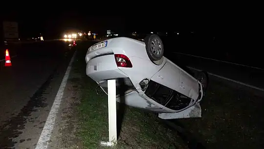 Kastamonu'da otomobil takla attı: 2 yaralı