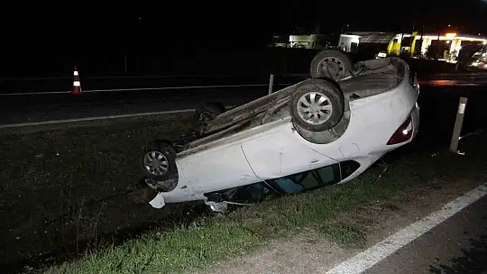 Kastamonu'da otomobil takla attı: 2 yaralı