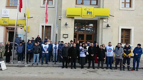 Kastamonu'da PTT çalışanlarından Rize'deki saldırıya tepki
