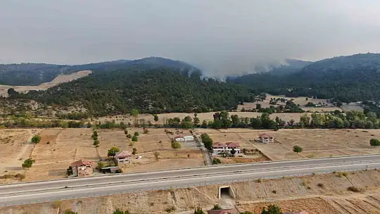 Kastamonu'daki orman yangınına müdahale böyle görüntülendi