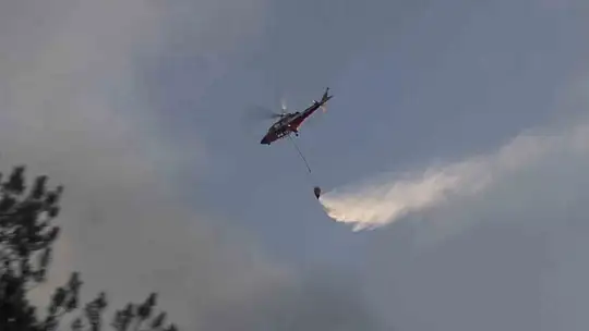 Kastamonu'daki orman yangınına müdahale sürüyor