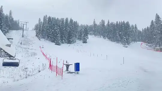 Kastamonu'nun yüksek kesimlerinde kar yağışı etkili oluyor