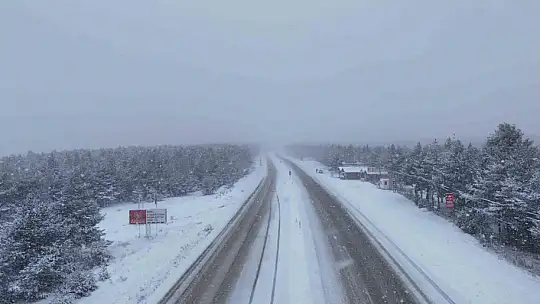 Kastamonu'nun yüksek kesimlerinde yoğun kar yağışı