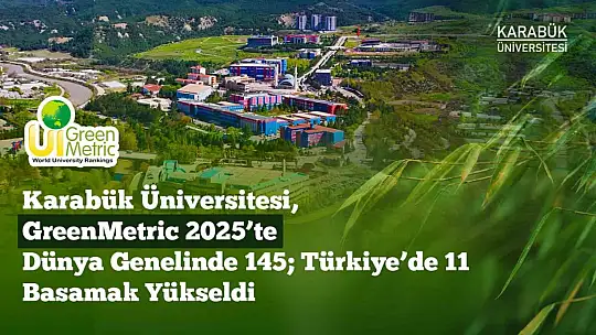 KBÜ GreenMetric 2025'te Dünya Genelinde 145 Türkiye'de 11 sıra yükseldi
