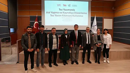 KBÜ Tez Yazım Atölyesinde bilimsel etik ve atıf kültürü ele alındı