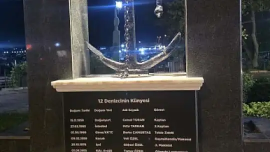 Kdz. Ereğli'de hayatını kaybeden 12 denizci anısına anıt yapıldı