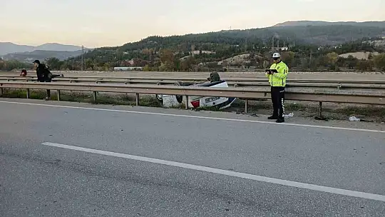 Kontrolden çıkan otomobil takla attı: 2 yaralı
