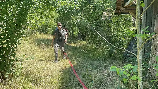 Kopan yüksek gerilim hattı teli yangına sebep oldu