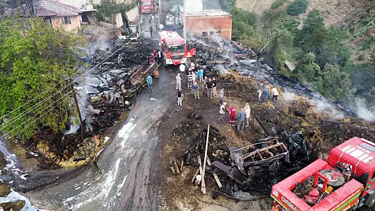 Köy alevlere teslim oldu: Felaketin izleri gün ağarınca ortaya çıktı