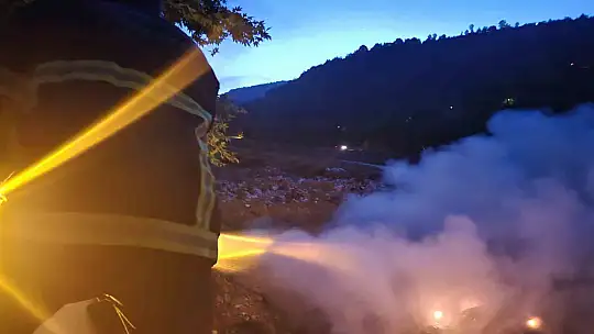 Kumluca'da yangın paniği