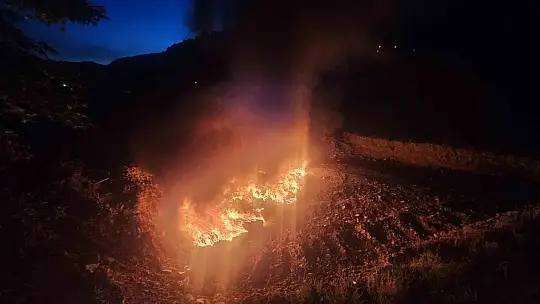 Kumluca'da yangın paniği