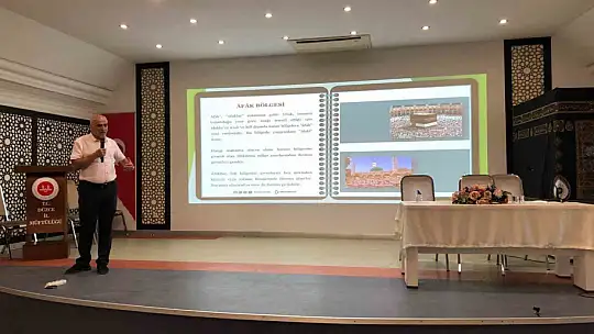 Kutsal topraklara gideceklere seminer