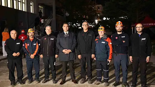 Lise pansiyonunda kurtarma tatbikatı