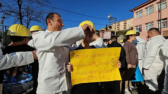 Madenden çıkıp okula koştular