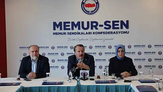 Memur-Sen Genel Başkanı Yalçın açıkladı