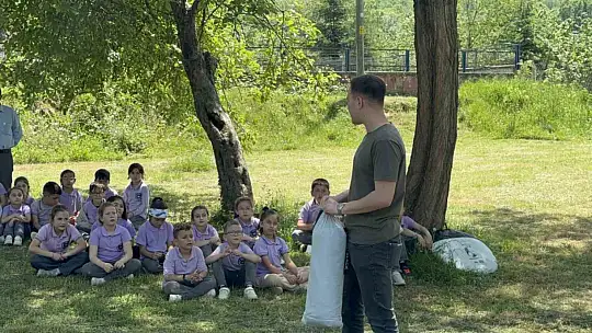 Minik öğrencilerin kamp sevgisi