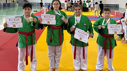 Minik sporcular 8 madalya kazandı