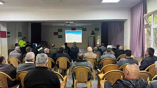 Mudurnu'da taşımalı eğitim şoförlerine güvenlik eğitimi
