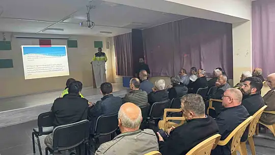 Mudurnu'da taşımalı eğitim şoförlerine güvenlik eğitimi